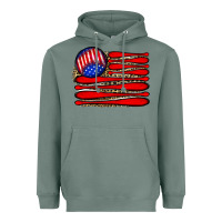Sage leopard baseball flag5 Heavyweight Hoodie - JahusDesignShop