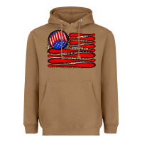 Toasted Coconut leopard baseball flag5 Heavyweight Hoodie - JahusDesignShop