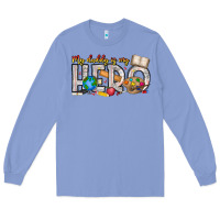 My Daddy Is My Hero Teacher Long Sleeve Tee | Teevron