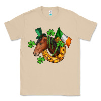 Mushroom Horse with horseshoe St. Patrick's Classic Tee - CowGirlArtShop