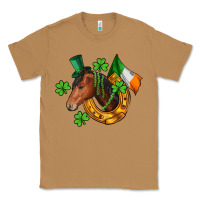 Toasted Coconut Horse with horseshoe St. Patrick's Classic Tee - CowGirlArtShop