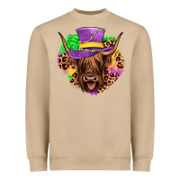 Mushroom highland cow mardi gras Heavyweight Sweatshirt - JahusDesignShop