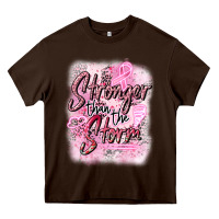Chocolate Brown stronger than the storm Heavy Core Tee - CowGirlArtShop