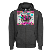 Charcoal Heather queen of the camper Zipper Hoodie - JahusDesignShop