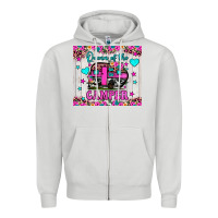 Dove Grey queen of the camper Zipper Hoodie - JahusDesignShop