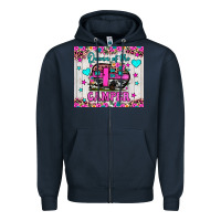 Navy queen of the camper Zipper Hoodie - JahusDesignShop