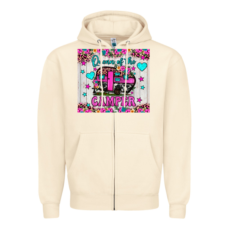 Queen Of The Camper Zipper Hoodie by JahusDesignShop | Teevron