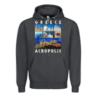 Smoke greece acropolis famous sights gallery traveler souvenir t shirt Zipper Hoodie - baoMotion