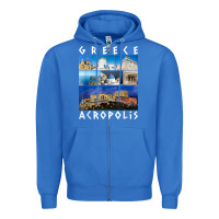True Royal greece acropolis famous sights gallery traveler souvenir t shirt Zipper Hoodie - baoMotion