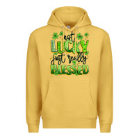 Antique Gold not lucky just really blessed Premium Hoodie - Artiststas