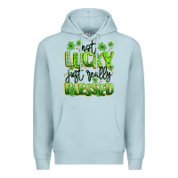 Blue Mist not lucky just really blessed Premium Hoodie - Artiststas
