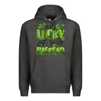 Charcoal Heather not lucky just really blessed Premium Hoodie - Artiststas