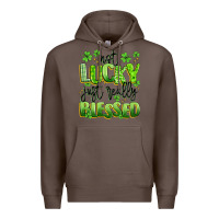 Coffee not lucky just really blessed Premium Hoodie - Artiststas