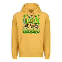 Mustard not lucky just really blessed Premium Hoodie - Artiststas