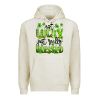 Oatmeal Heather not lucky just really blessed Premium Hoodie - Artiststas