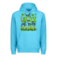 Ocean Blue not lucky just really blessed Premium Hoodie - Artiststas