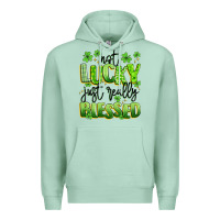 Seafoam not lucky just really blessed Premium Hoodie - Artiststas