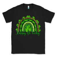 Black st. patrick's day happy go lucky Classic Tee - RanaPortraitStore