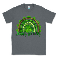 Charcoal Heather st. patrick's day happy go lucky Classic Tee - RanaPortraitStore