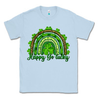 Dusty Blue st. patrick's day happy go lucky Classic Tee - RanaPortraitStore