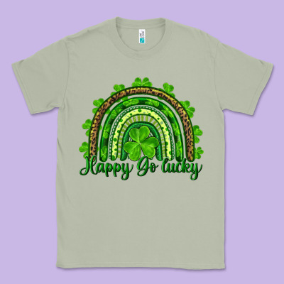 St. Patrick's Day Happy Go Lucky Classic Tee Designed By Ranaportraitstore