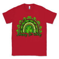 Red st. patrick's day happy go lucky Classic Tee - RanaPortraitStore