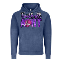 Vintage Denim football aunt Vintage Hoodie - CowhideDigitalArt