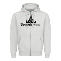 Dove Grey desantis world anti woke corporation political t shirt Zipper Hoodie - baoMotion