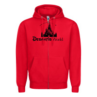 Red desantis world anti woke corporation political t shirt Zipper Hoodie - baoMotion