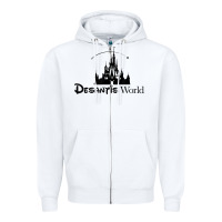 White desantis world anti woke corporation political t shirt Zipper Hoodie - baoMotion