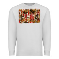 Dove Grey america, cowhide, leopard backgraund Premium Sweatshirt - JahusDesignShop