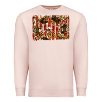 Pale Pink america, cowhide, leopard backgraund Premium Sweatshirt - JahusDesignShop