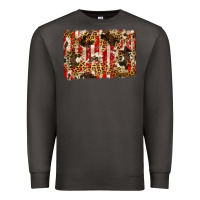Smoke america, cowhide, leopard backgraund Premium Sweatshirt - JahusDesignShop