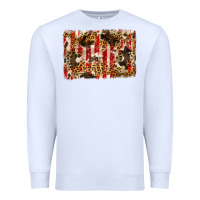 White america, cowhide, leopard backgraund Premium Sweatshirt - JahusDesignShop