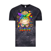 Cloud Black LGBTQ+ Messy Bun With Snacks Vintage Tee - BundleAndBundleShop