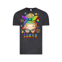 Vintage Black LGBTQ+ Messy Bun With Snacks Vintage Tee - BundleAndBundleShop