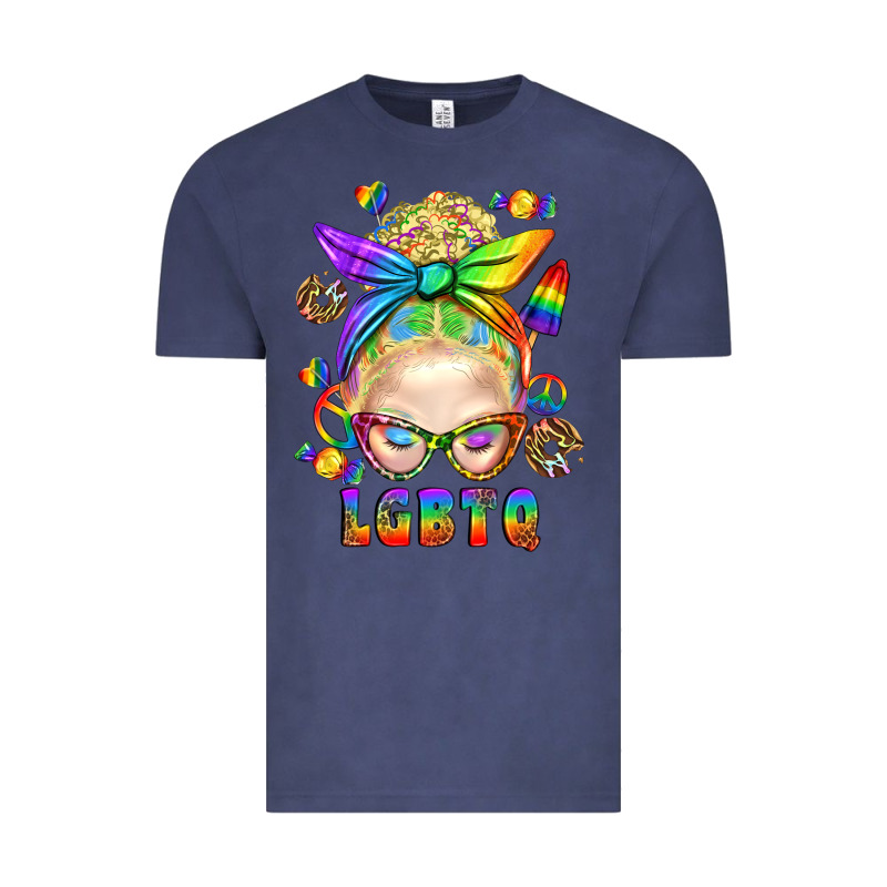 Lgbtq+ Messy Bun With Snacks Vintage Tee by BundleAndBundleShop | Teevron
