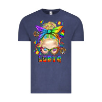 Vintage Denim LGBTQ+ Messy Bun With Snacks Vintage Tee - BundleAndBundleShop