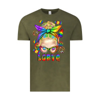 Vintage Olive LGBTQ+ Messy Bun With Snacks Vintage Tee - BundleAndBundleShop
