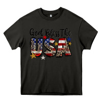 Asphalt god bless the usa Heavy Core Tee - CowGirlArtShop
