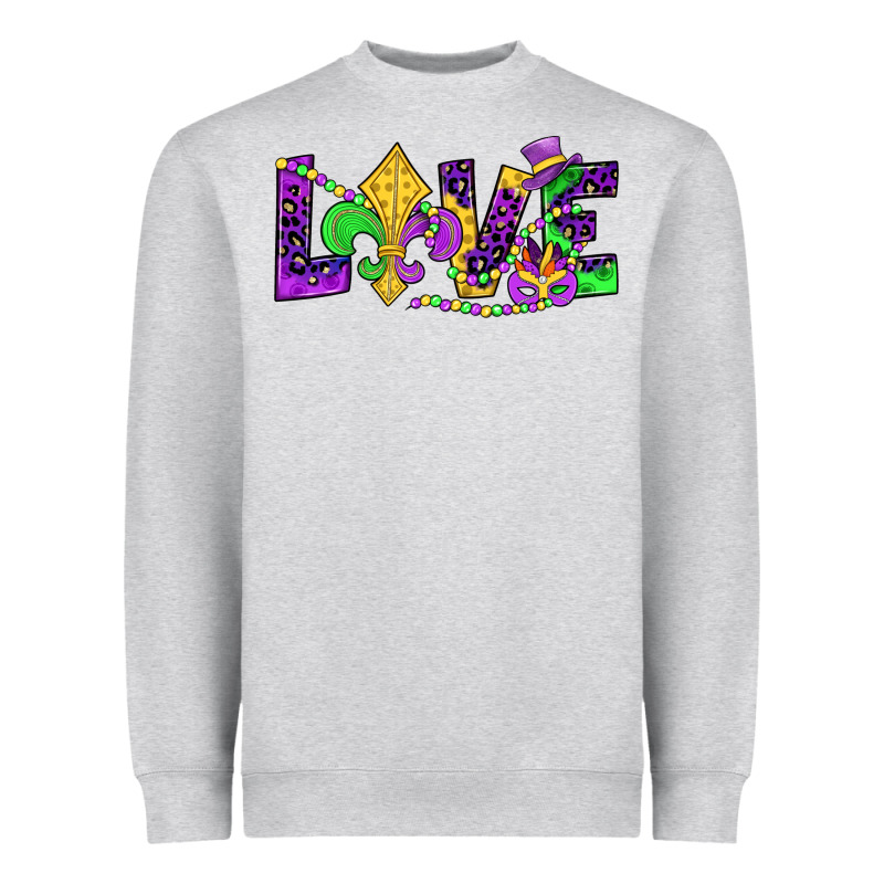 Mardi Gras Love Heavyweight Sweatshirt by JahusDesignShop | Teevron