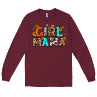 Burgundy girl mama Long Sleeve Tee - LillyAllenDesigns