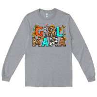 Heather Grey girl mama Long Sleeve Tee - LillyAllenDesigns