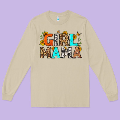 Girl Mama Long Sleeve Tee Designed By Lillyallendesigns