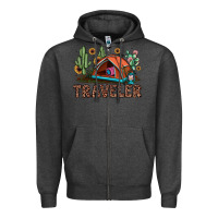 Charcoal Heather traveler Zipper Hoodie - JahusDesignShop