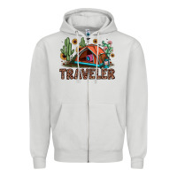 Dove Grey traveler Zipper Hoodie - JahusDesignShop