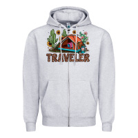 Heather Grey traveler Zipper Hoodie - JahusDesignShop