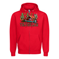Red traveler Zipper Hoodie - JahusDesignShop