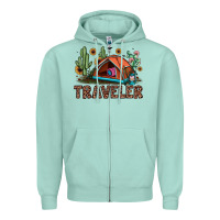 Seafoam traveler Zipper Hoodie - JahusDesignShop