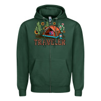Sports Green traveler Zipper Hoodie - JahusDesignShop